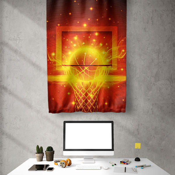 Basketbol Enerji Duvar Flaması 5889