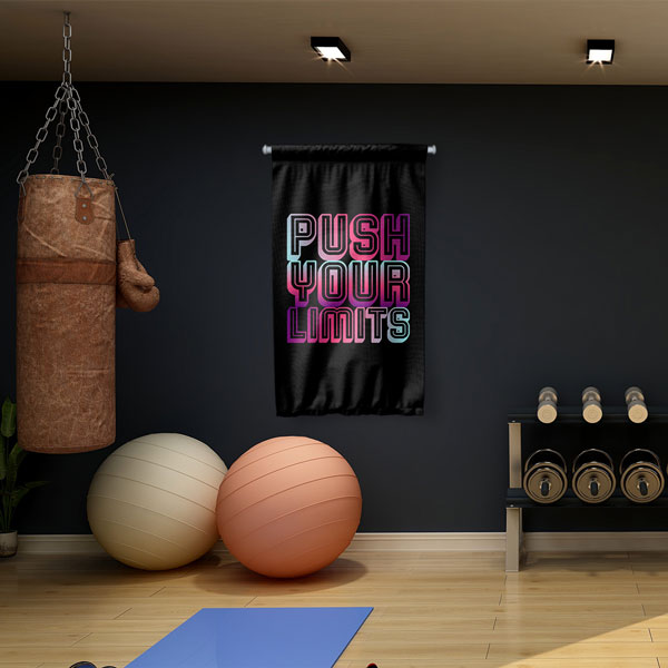 Push Your Limits Duvar Flaması 5892