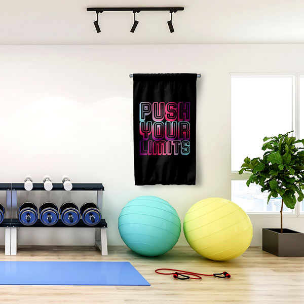 Push Your Limits Duvar Flaması 5892