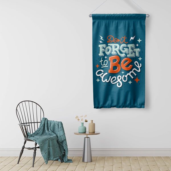 Don't Forget to Be Awesome Duvar Flaması 7675