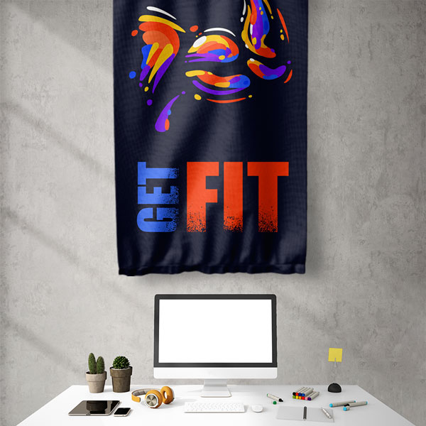 wall-banner-sports-5900-05 Get Fit Spor Duvar Flaması 5900