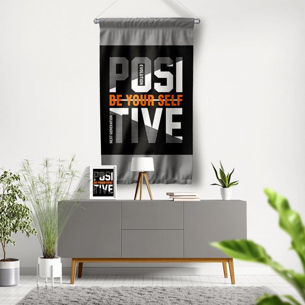 Positive Be Yourself Duvar Flaması 7667