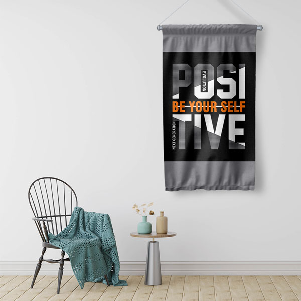 Positive Be Yourself Duvar Flaması 7667
