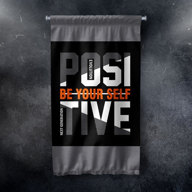 Positive Be Yourself Duvar Flaması 7667