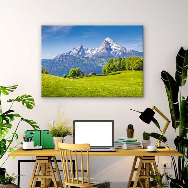 Watzmann Dağı Manzarası Kanvas Tablo 13383