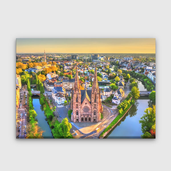 Strasbourg Şehir Manzarası Kanvas Tablo 13479