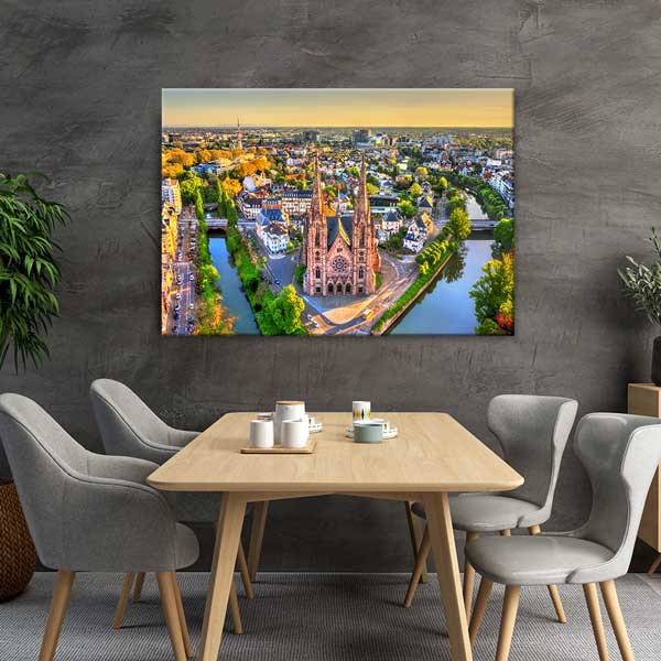Strasbourg Şehir Manzarası Kanvas Tablo 13479