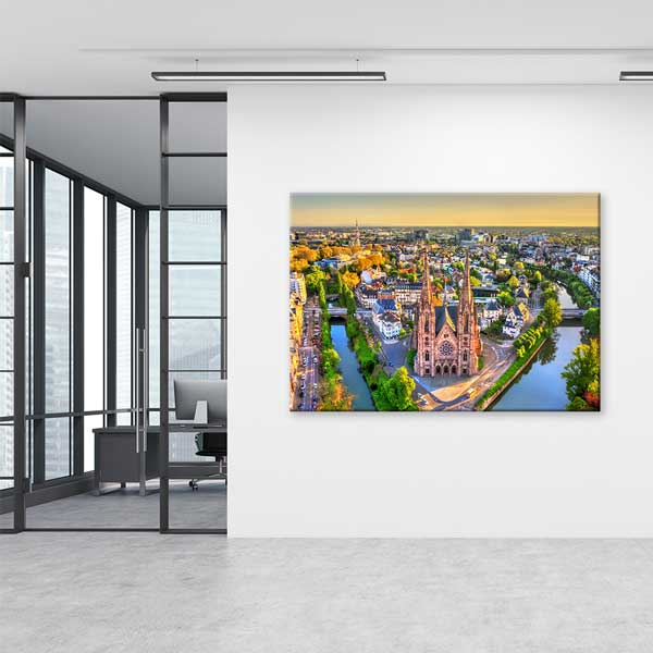 Strasbourg Şehir Manzarası Kanvas Tablo 13479