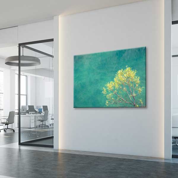 wall-canvas-decor-13345-04 Minimalist Doğa ve Turkuaz Arka Plan Kanvas Tablo 13345