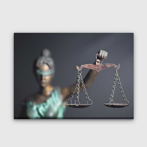 Adalet Terazisi ve Lady Justice Temalı Hukuk Kanvas Tablo – 5251