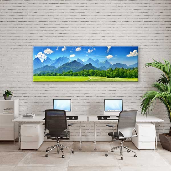 wall-decor-13880-03 Dağ Manzarası Kanvas Tablo 13880