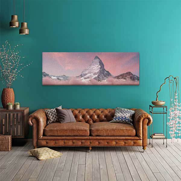 Matterhorn Dağı Gün Batımı Kanvas Tablo 13911