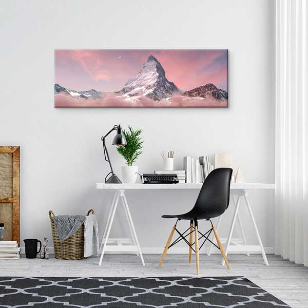 Matterhorn Dağı Gün Batımı Kanvas Tablo 13911