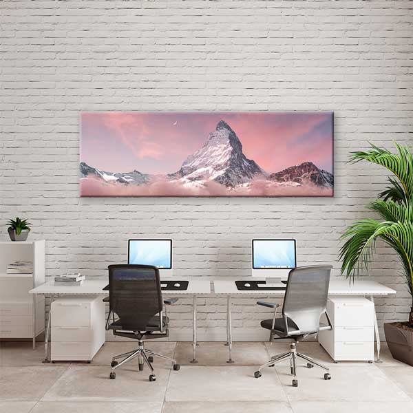 Matterhorn Dağı Gün Batımı Kanvas Tablo 13911