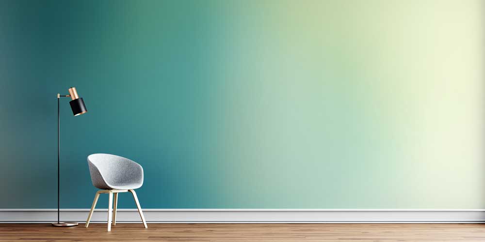 Yeşil Ton Geçişli Duvar Kağıdı 4173