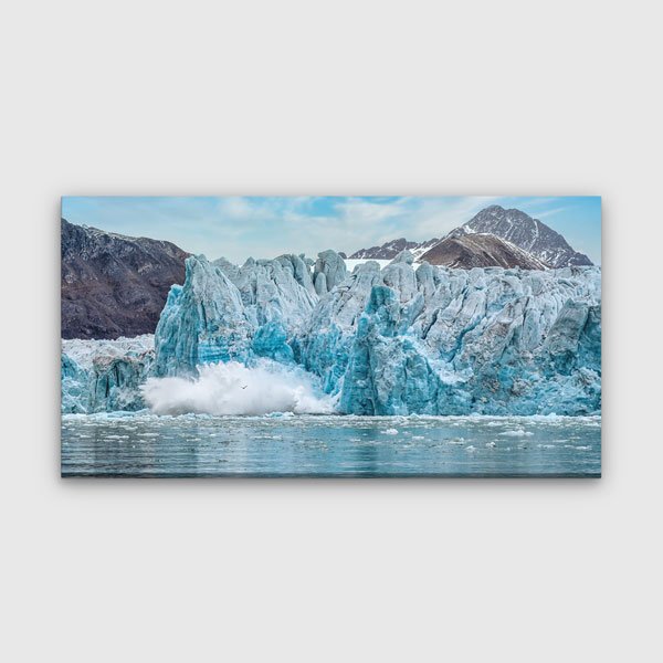 wall-decor-art-13771-00 Mavi Buzul ve Kutup Doğası Manzarası Duvar Tablosu – 13771