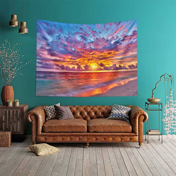 Gün Batımı Deniz Manzarası Duvar Örtüsü 14308