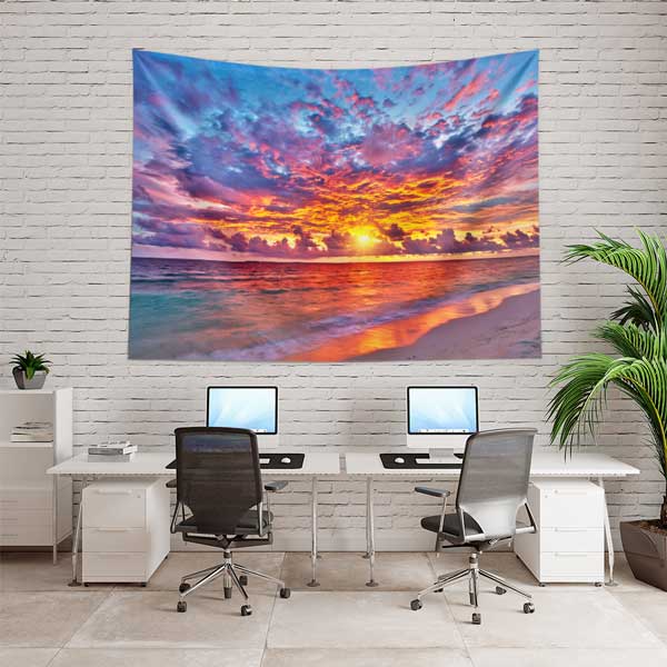 Gün Batımı Deniz Manzarası Duvar Örtüsü 14308