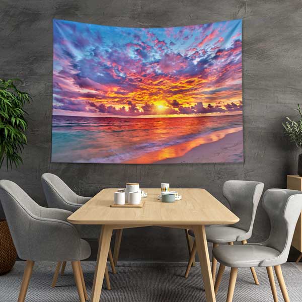 Gün Batımı Deniz Manzarası Duvar Örtüsü 14308