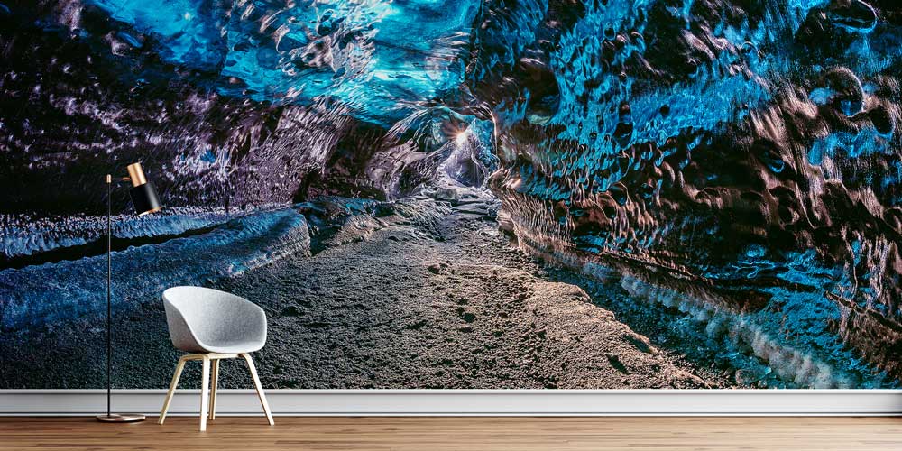 Buz Mağarası Doğal Doku Soyut Manzaralı Duvar Kağıdı 12999