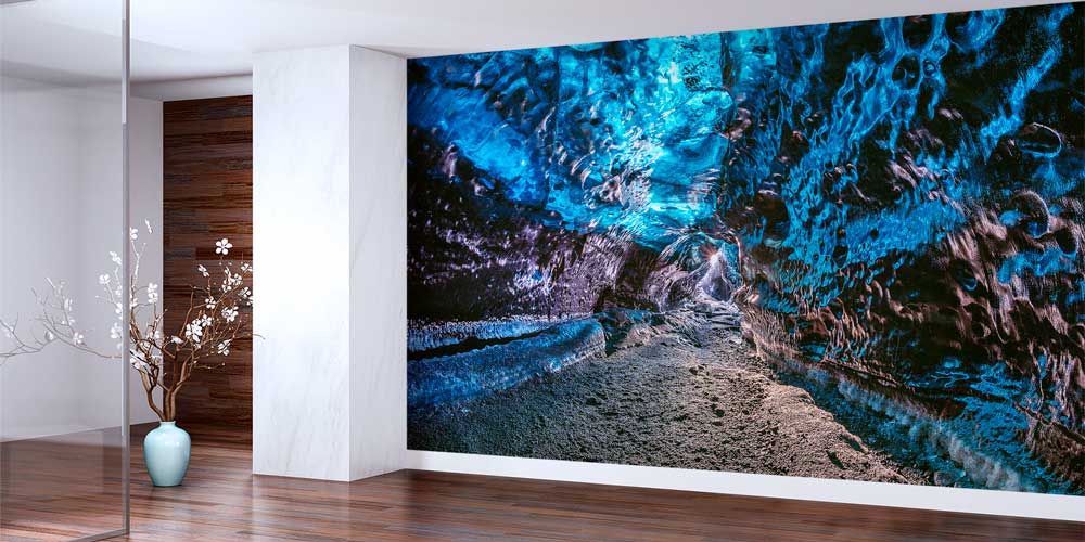 Buz Mağarası Doğal Doku Soyut Manzaralı Duvar Kağıdı 12999