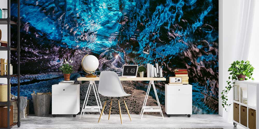 Buz Mağarası Doğal Doku Soyut Manzaralı Duvar Kağıdı 12999