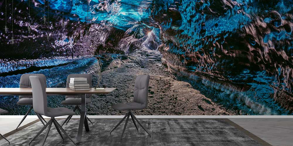 Buz Mağarası Doğal Doku Soyut Manzaralı Duvar Kağıdı 12999