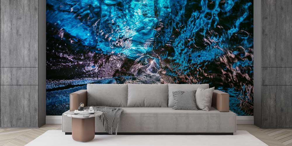 Buz Mağarası Doğal Doku Soyut Manzaralı Duvar Kağıdı 12999