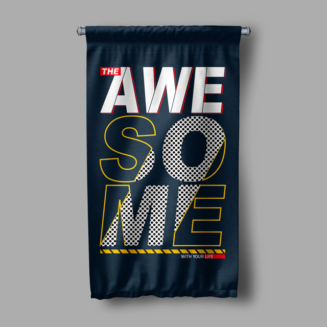 Awesome Duvar Flaması 7671