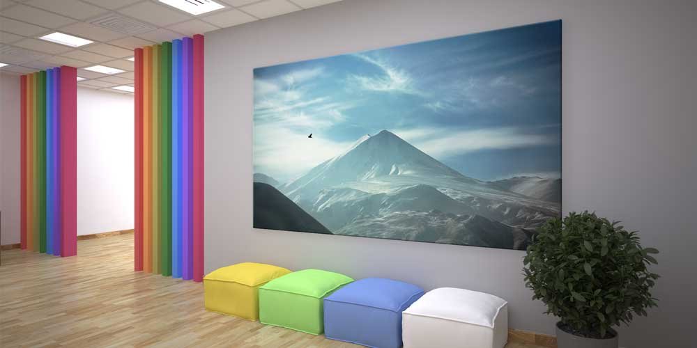 wall-decor-big-size-11859-03 Minimal Karlı Dağ Silüeti Büyük Ebat Duvar Dekoru 11859