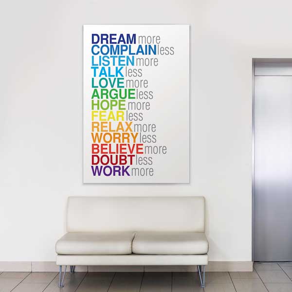 Daha Çok Hayal Et Motivasyon Poster Tablo – B-539