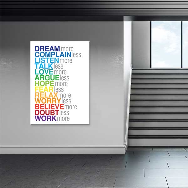 Daha Çok Hayal Et Motivasyon Poster Tablo – B-539