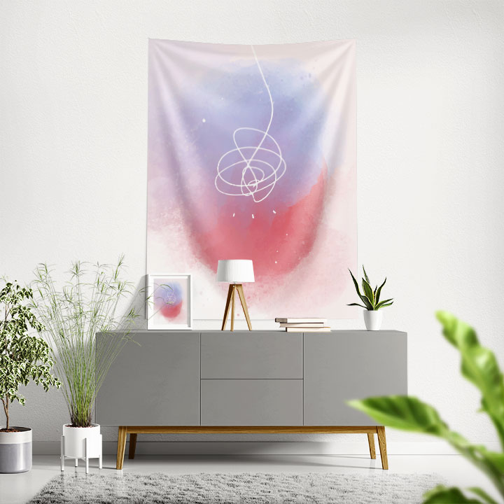 Pastel Soyut Sulu Boya Minimal Duvar Örtüsü – Modern Sanat Duvar Dekoru 6272