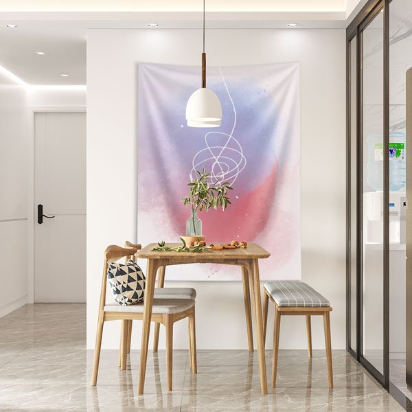 Pastel Soyut Sulu Boya Minimal Duvar Örtüsü – Modern Sanat Duvar Dekoru 6272