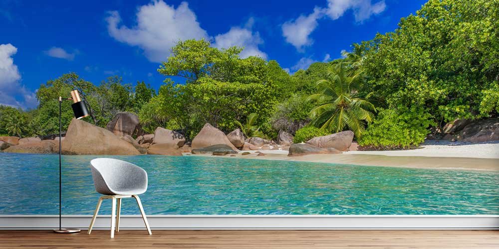 Tropikal Ada Sahili Duvar Kağıdı 12814