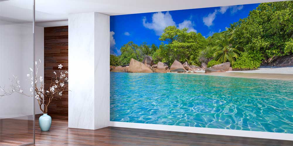 Tropikal Ada Sahili Duvar Kağıdı 12814