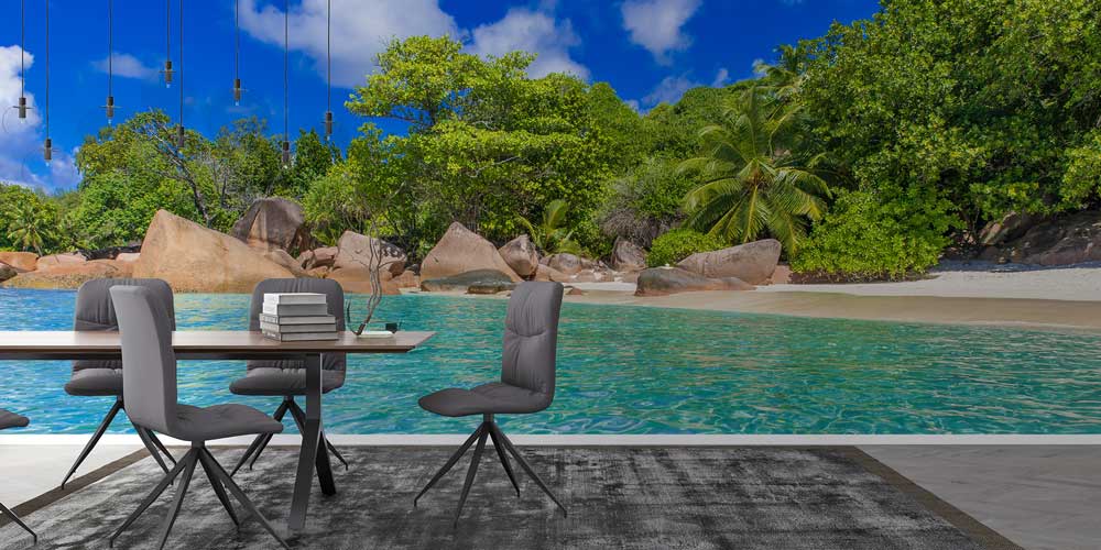 Tropikal Ada Sahili Duvar Kağıdı 12814