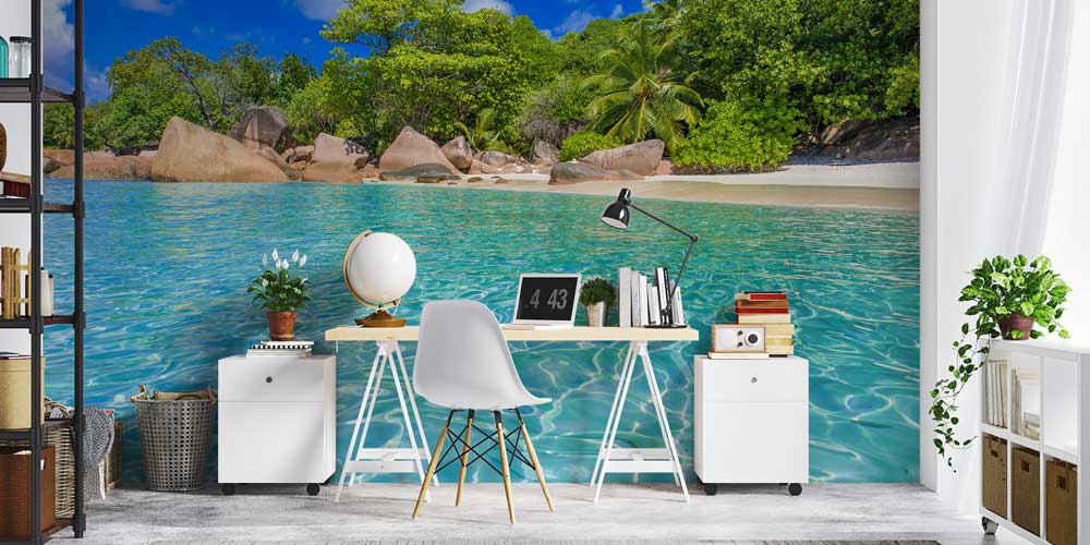 Tropikal Ada Sahili Duvar Kağıdı 12814