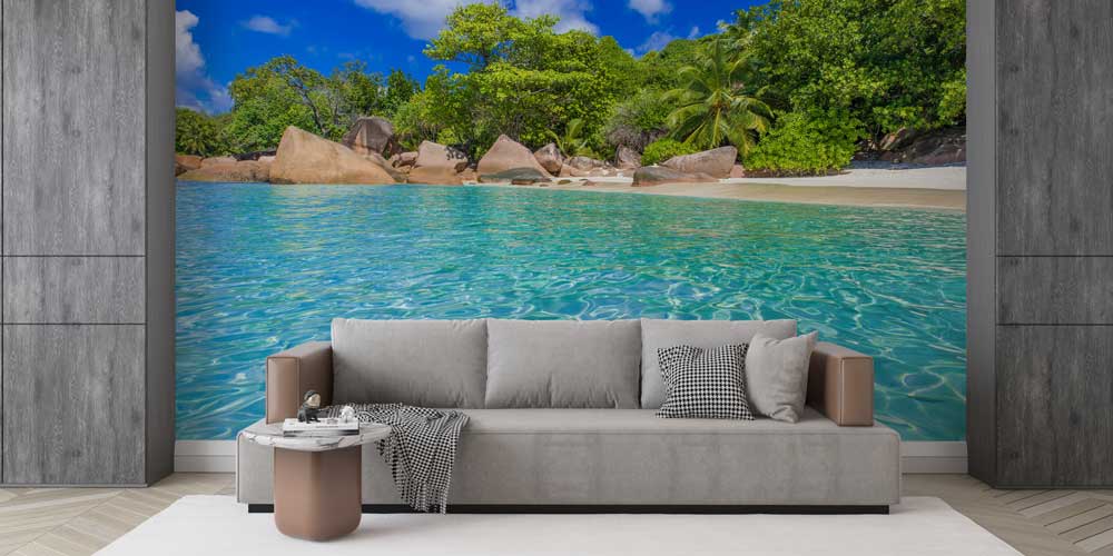 Tropikal Ada Sahili Duvar Kağıdı 12814