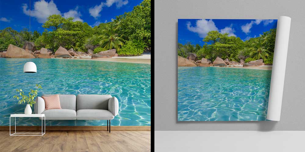 Tropikal Ada Sahili Duvar Kağıdı 12814