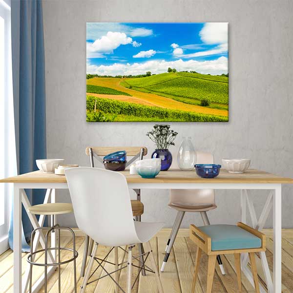 wall-decoration-13443-03 Yeşil Tepeler & Doğa Manzarası Kanvas Tablo 13443