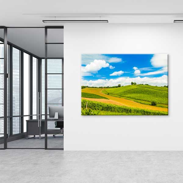 wall-decoration-13443-04 Yeşil Tepeler & Doğa Manzarası Kanvas Tablo 13443