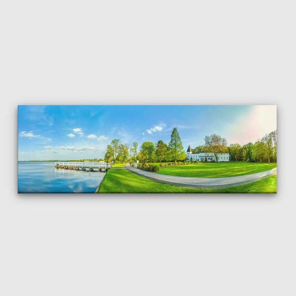 wall-decoration-13907-00 Karlı Orman Gün Doğumu Manzaralı Kanvas Tablo 13907