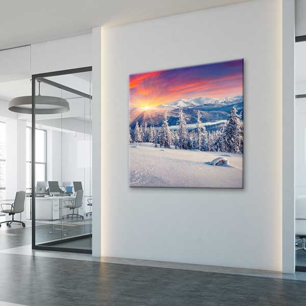 Karlı Dağ Güneş Doğumu Manzarası Kanvas Tablo – 13928