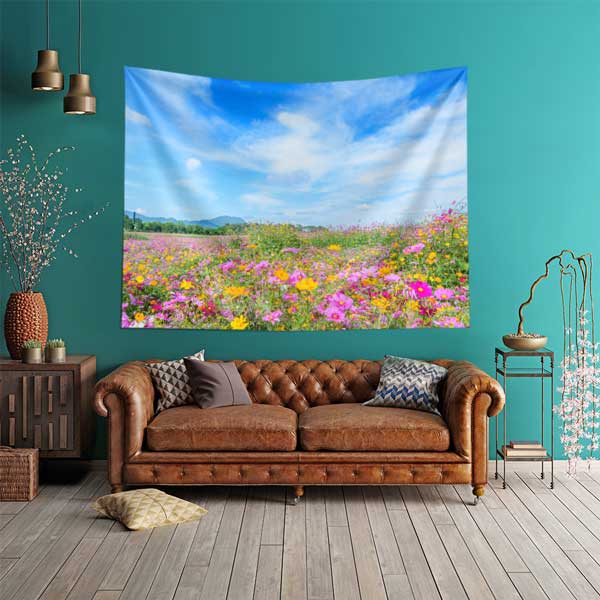 wall-decoration-14312-01 Çiçek Tarlası Duvar Örtüsü 14312