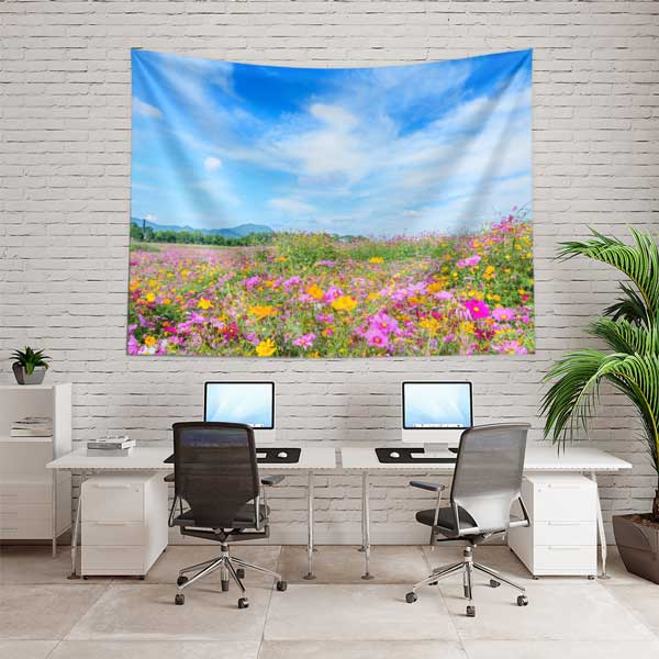 wall-decoration-14312-02 Çiçek Tarlası Duvar Örtüsü 14312