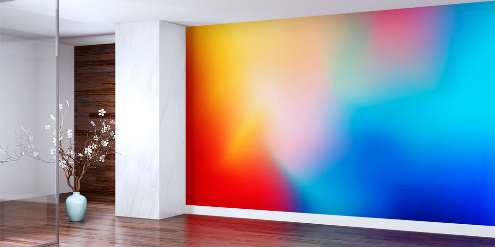 Canlı Renk Geçişli Duvar Kağıdı 7439