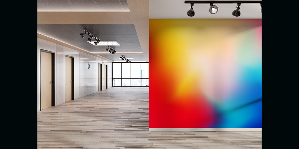 Canlı Renk Geçişli Duvar Kağıdı 7439