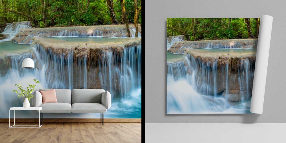 Turuncu ve kahverengi tonlarının akışkan dokulu soyut çizgilerle işlendiği modern sanat duvar kağıdı. 12843