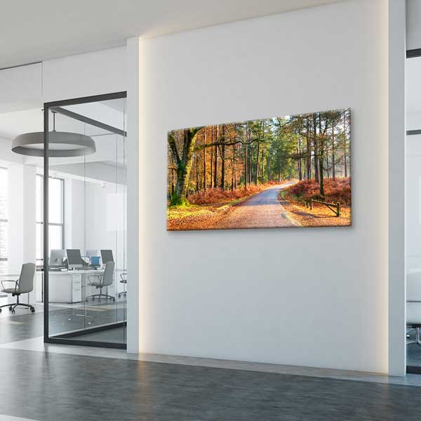 Sonbahar Ormanı Yol Manzarası Kanvas Tablo – 13730
